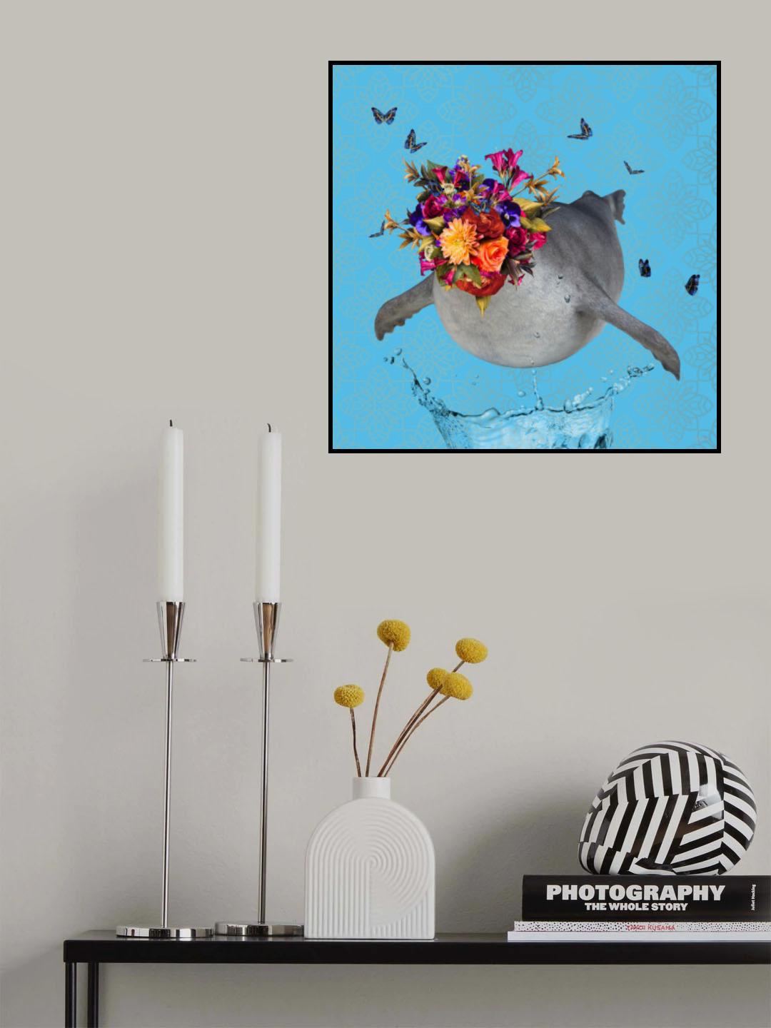 Spring Flower Bonnet On Seal Poster och Canvastavla