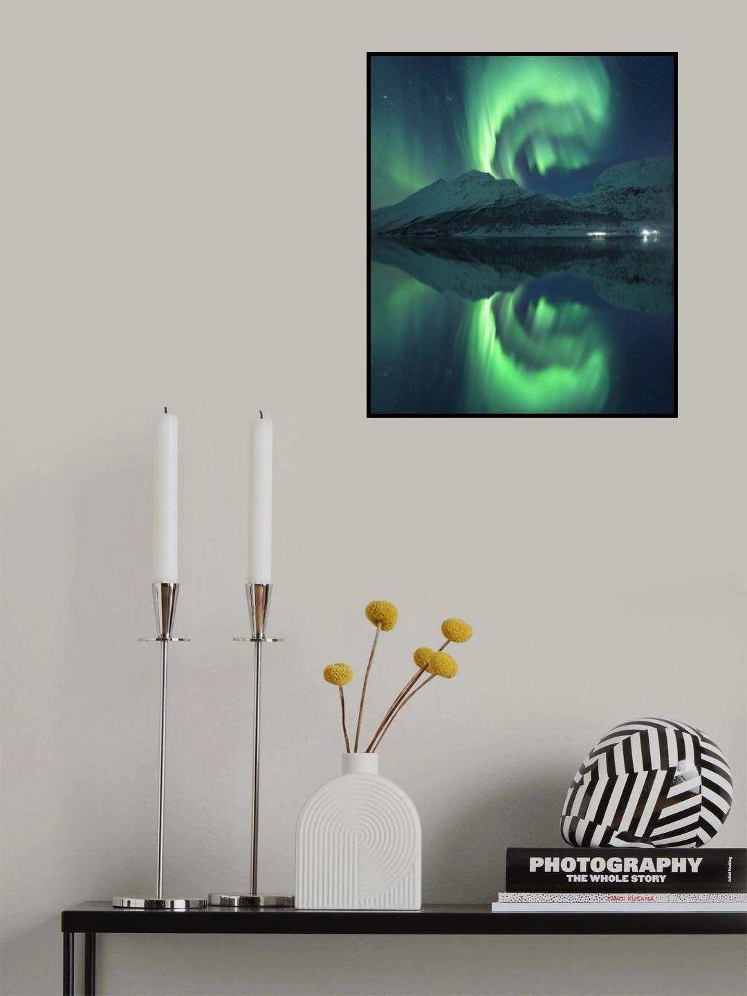 Reflecting Fairy vertical Poster och Canvastavla