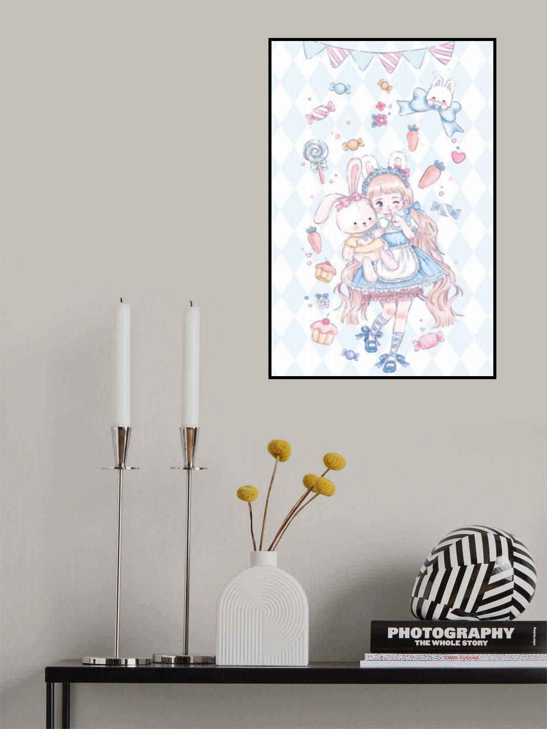 Sweet Candy Girl Lock Poster och Canvastavla