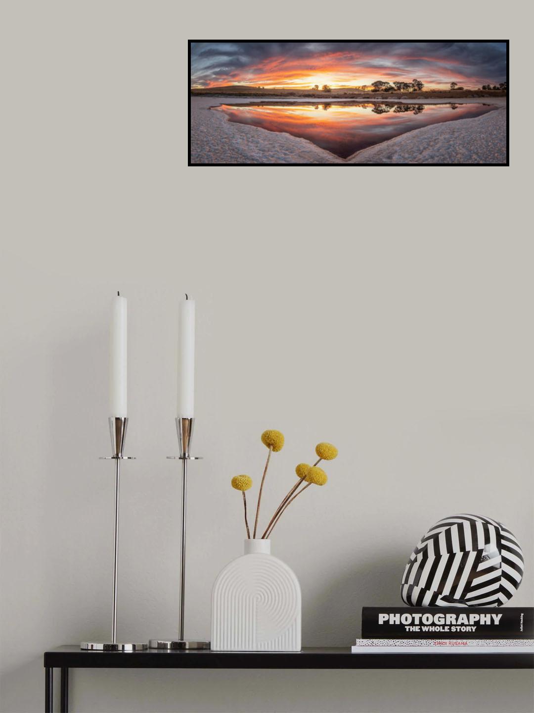 The sunset remains Poster och Canvastavla