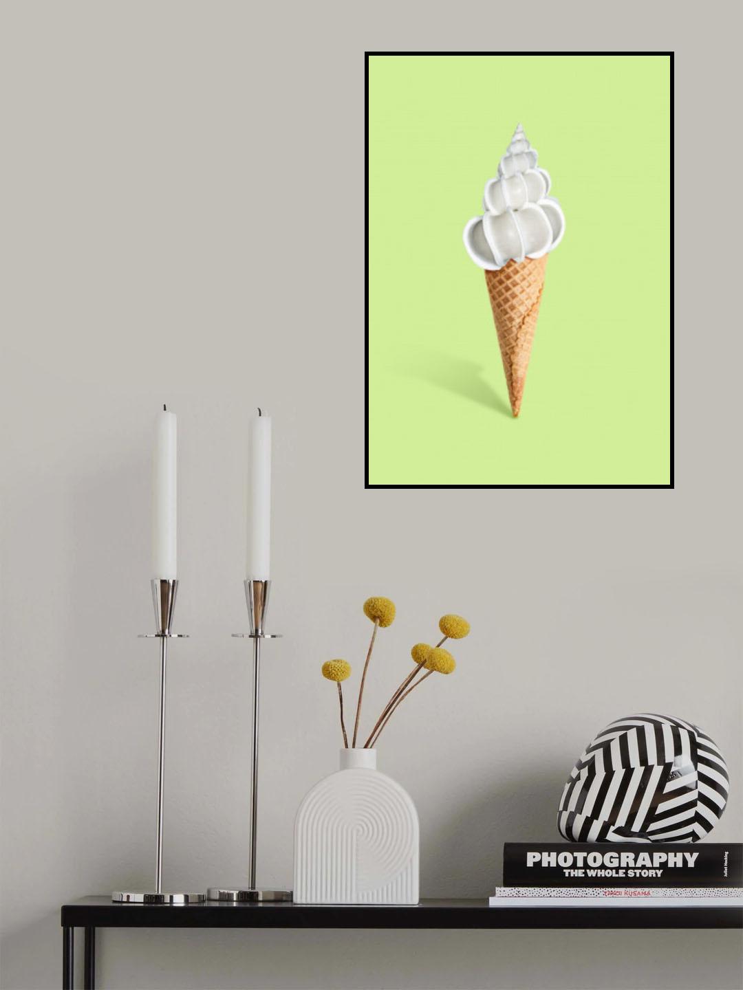 Shell cream Poster och Canvastavla