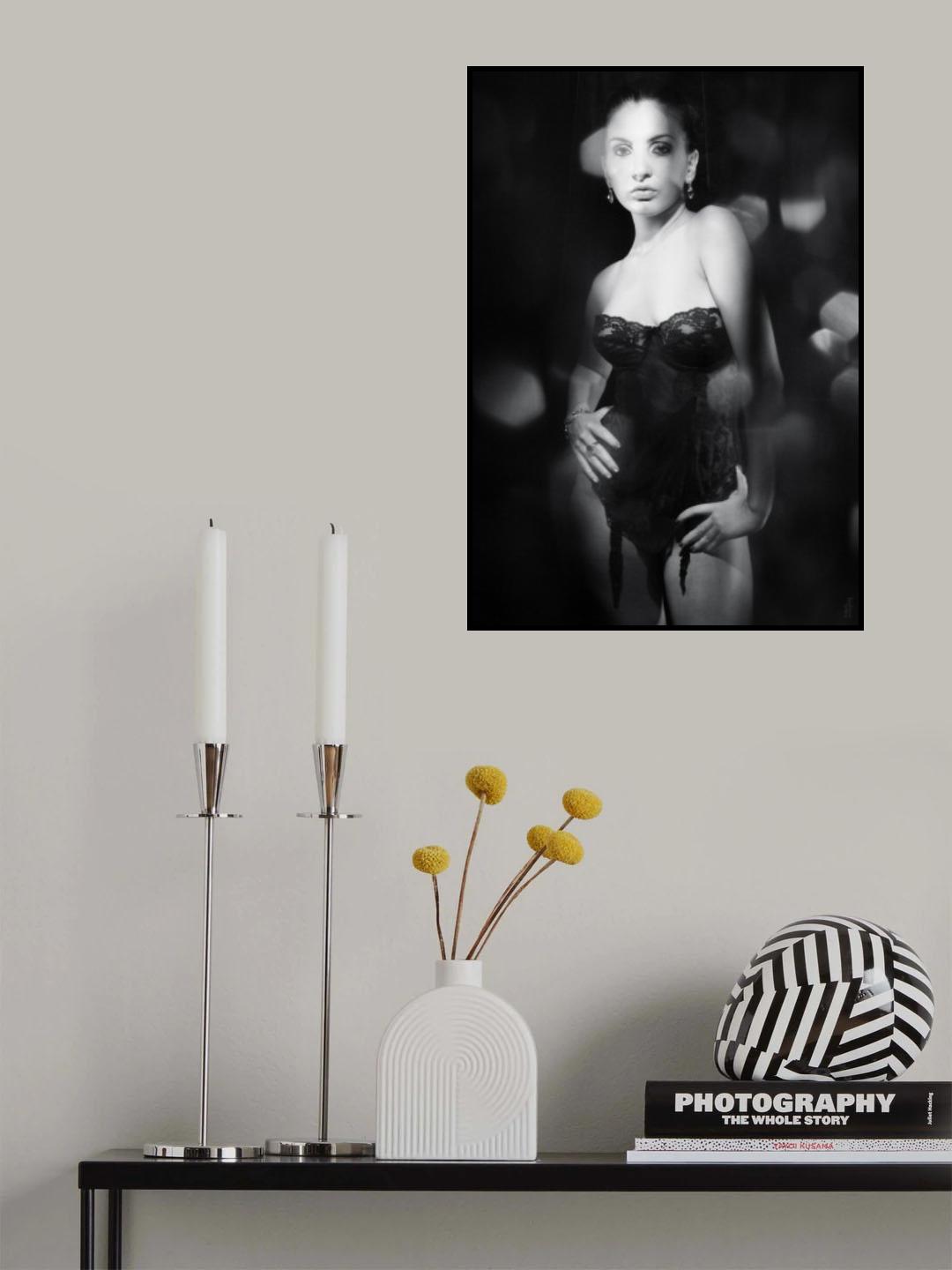 Nelina in Corset Poster och Canvastavla