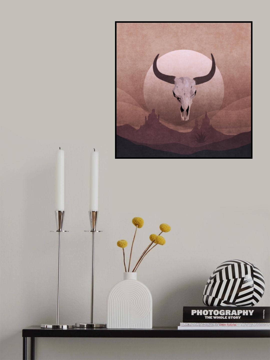 Cowboy Skull Poster och Canvastavla
