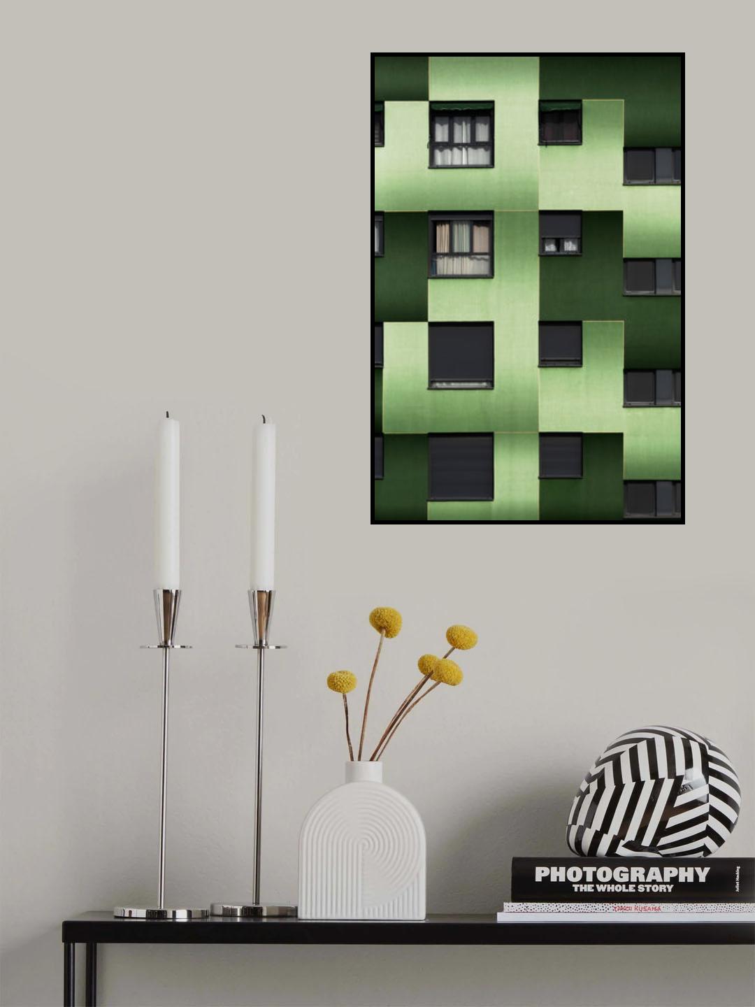 Green tetris Poster och Canvastavla