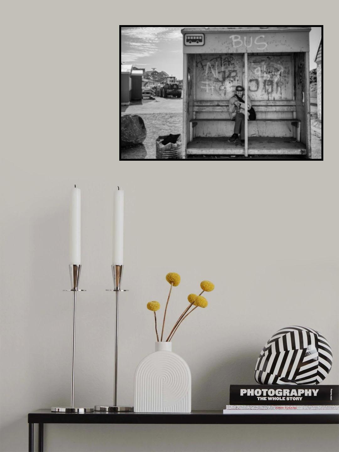 Bus Stop Poster och Canvastavla