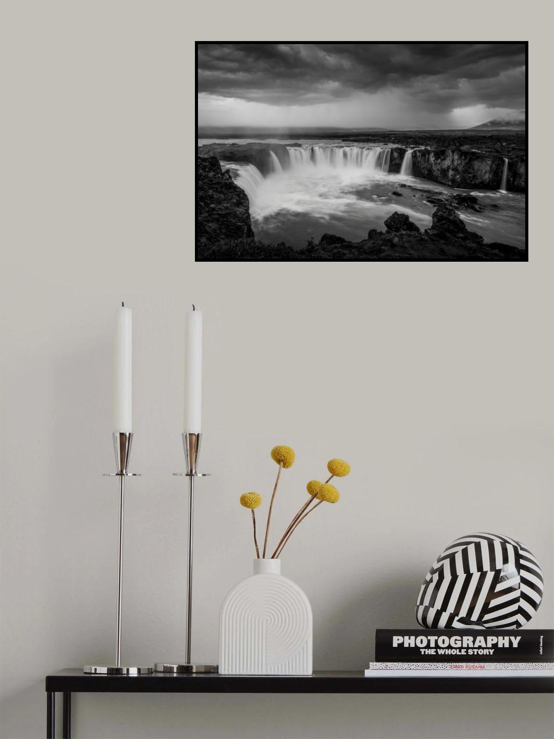 The Waterfall of the Ancient Gods Poster och Canvastavla