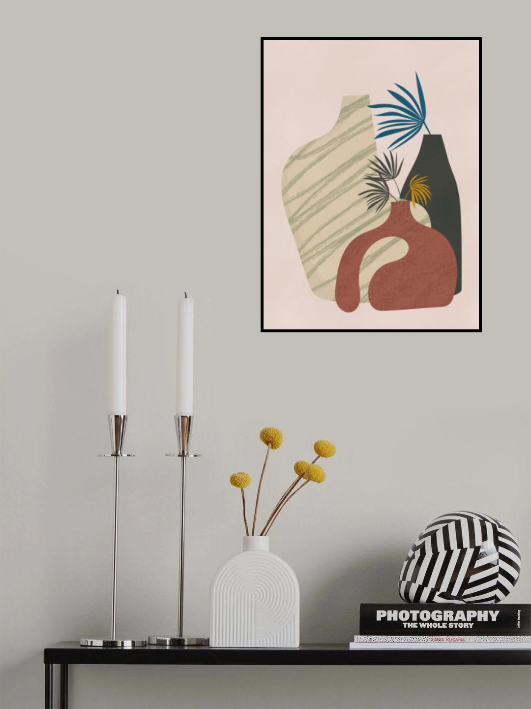 Still Life With Handmade Vase Poster och Canvastavla