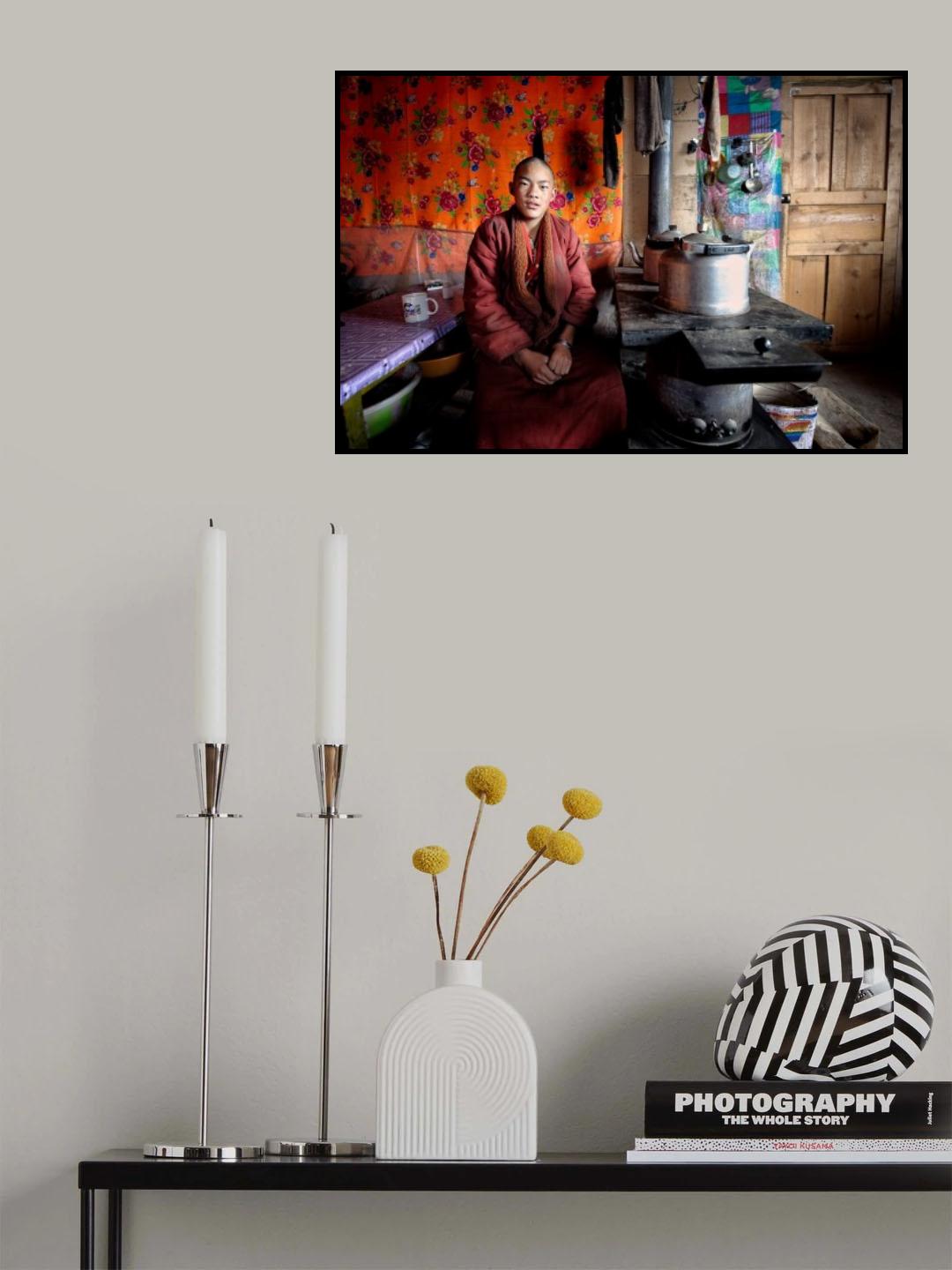 In retreat - The young lama Poster och Canvastavla