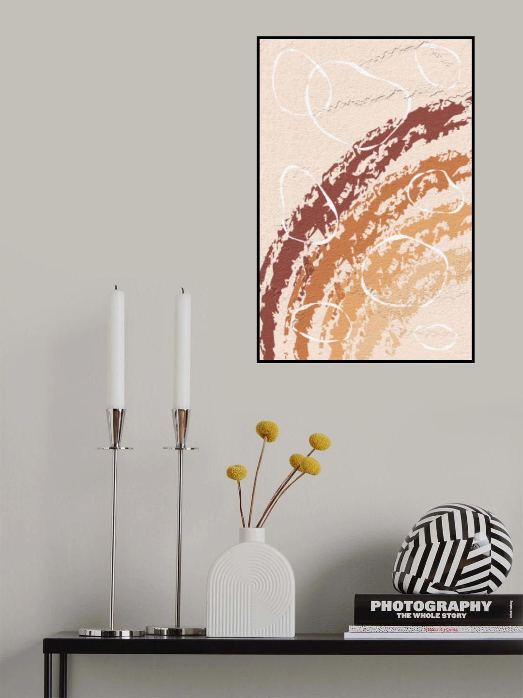 Terracotta Rainbow Poster och Canvastavla