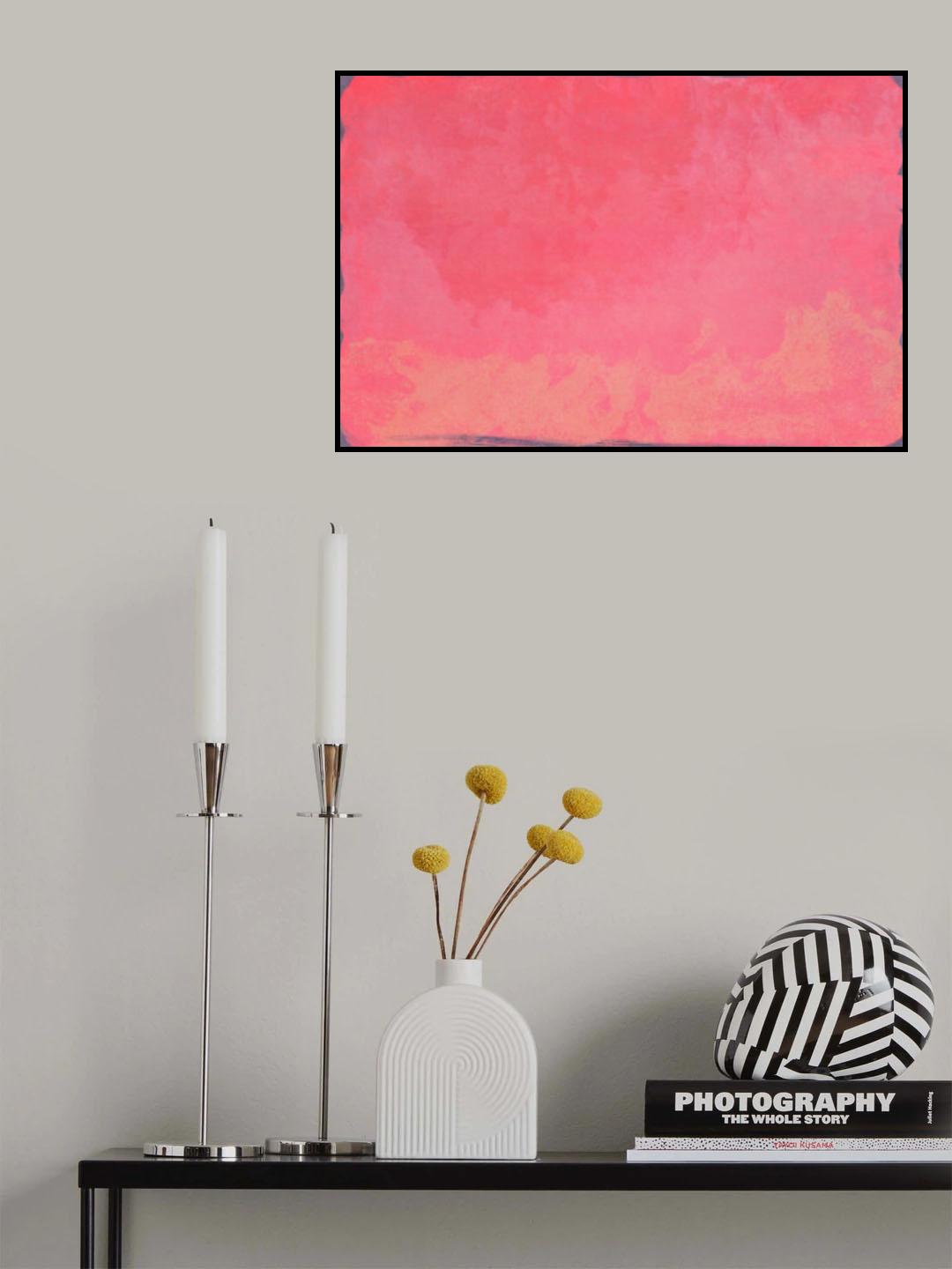 Minimal Abstract Fuschia 01 Poster och Canvastavla
