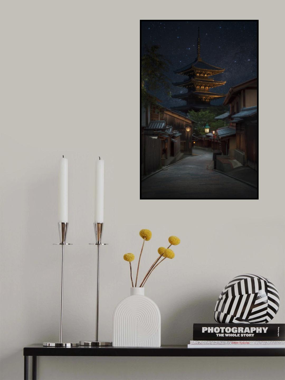 Kyoto Night Poster och Canvastavla