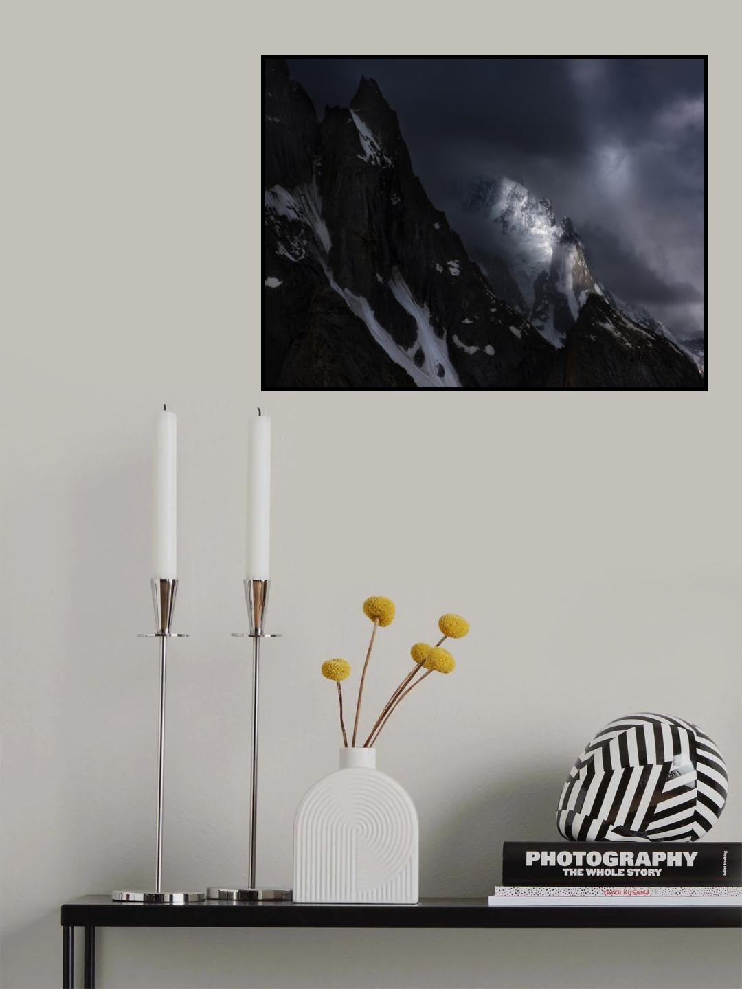 Mountain Lights Poster och Canvastavla