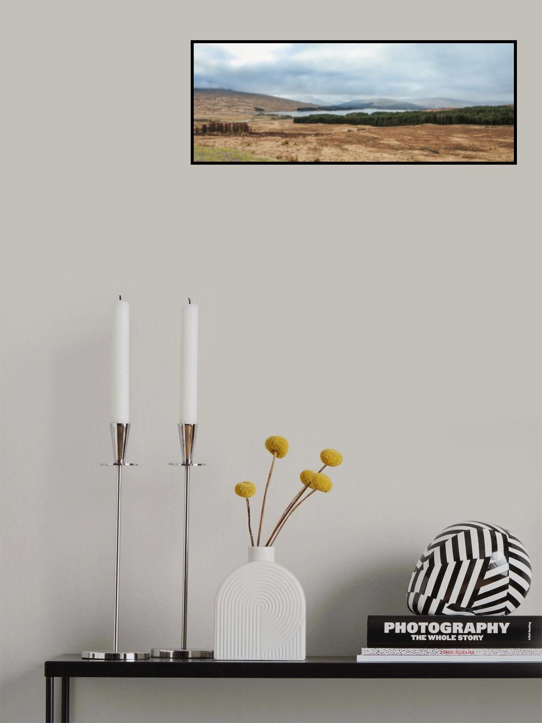 Panoramic View Of The Scottish Highlands Poster och Canvastavla