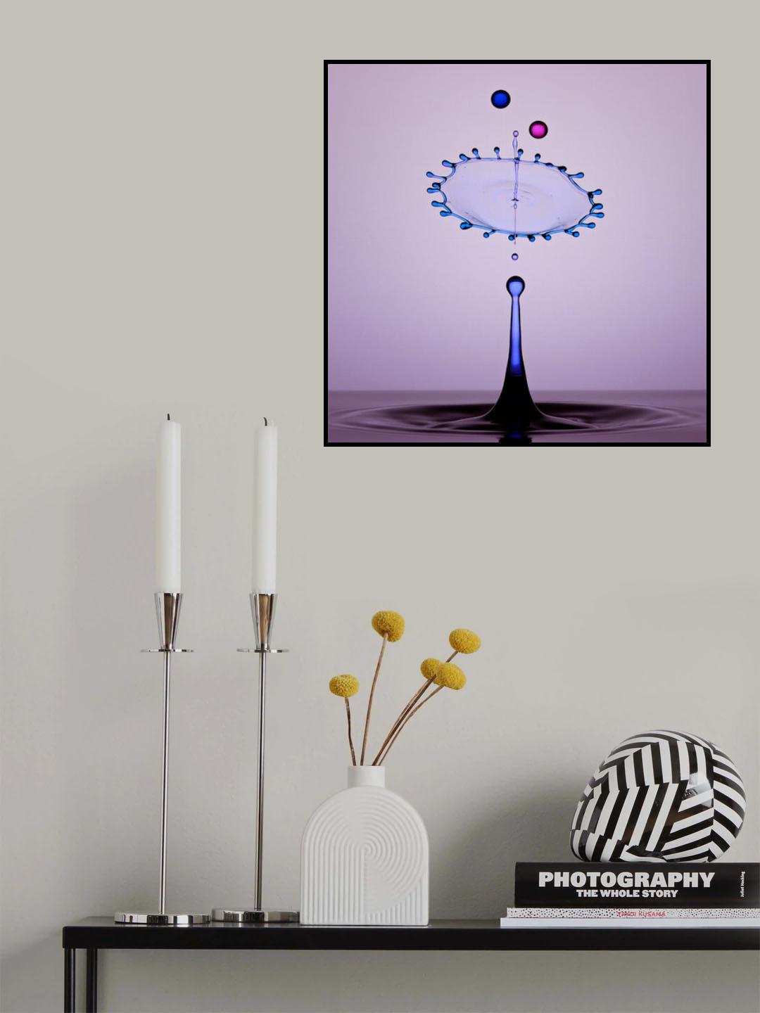 Water Drops Poster och Canvastavla
