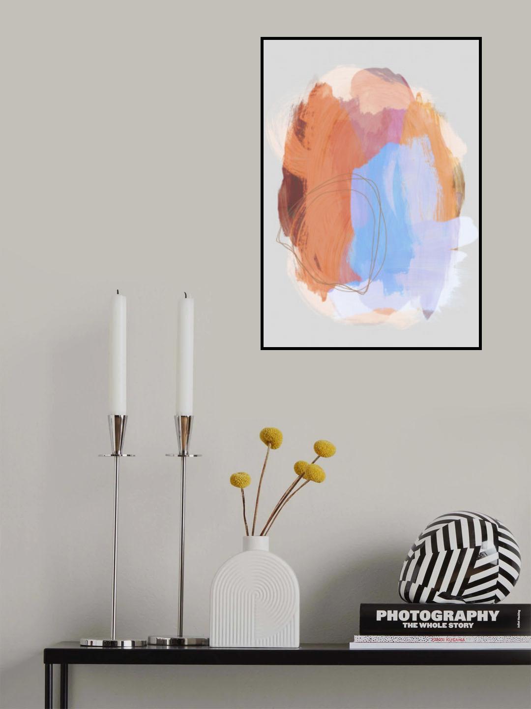 Abstract Brush Strokes 38Z Poster och Canvastavla