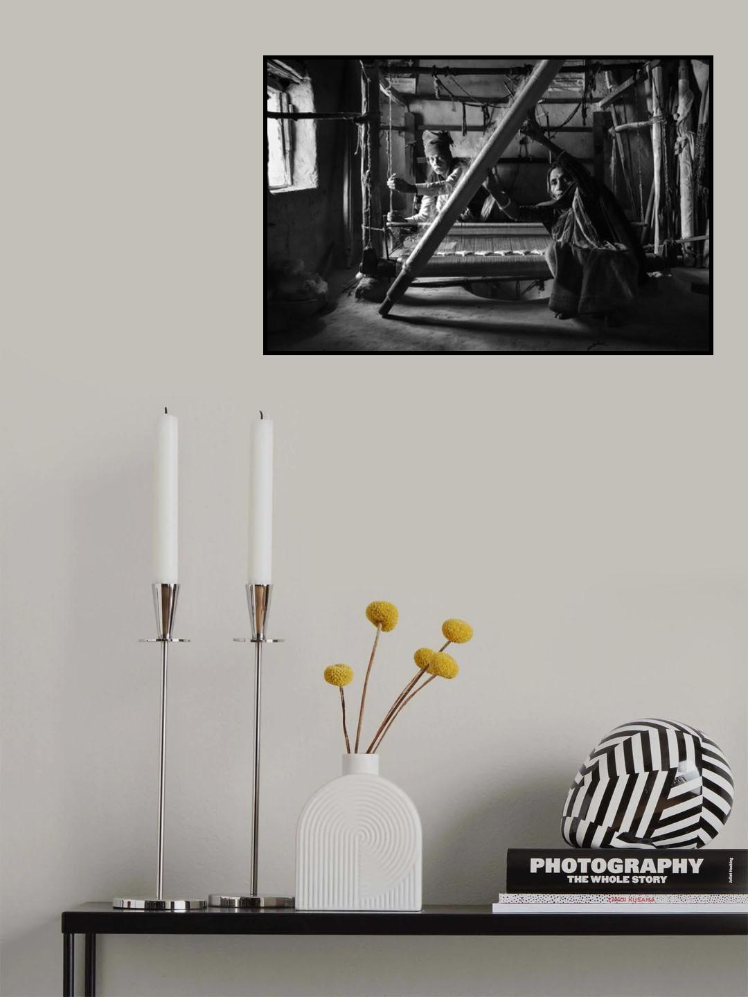 MAKING OF SILK SAREE Poster och Canvastavla