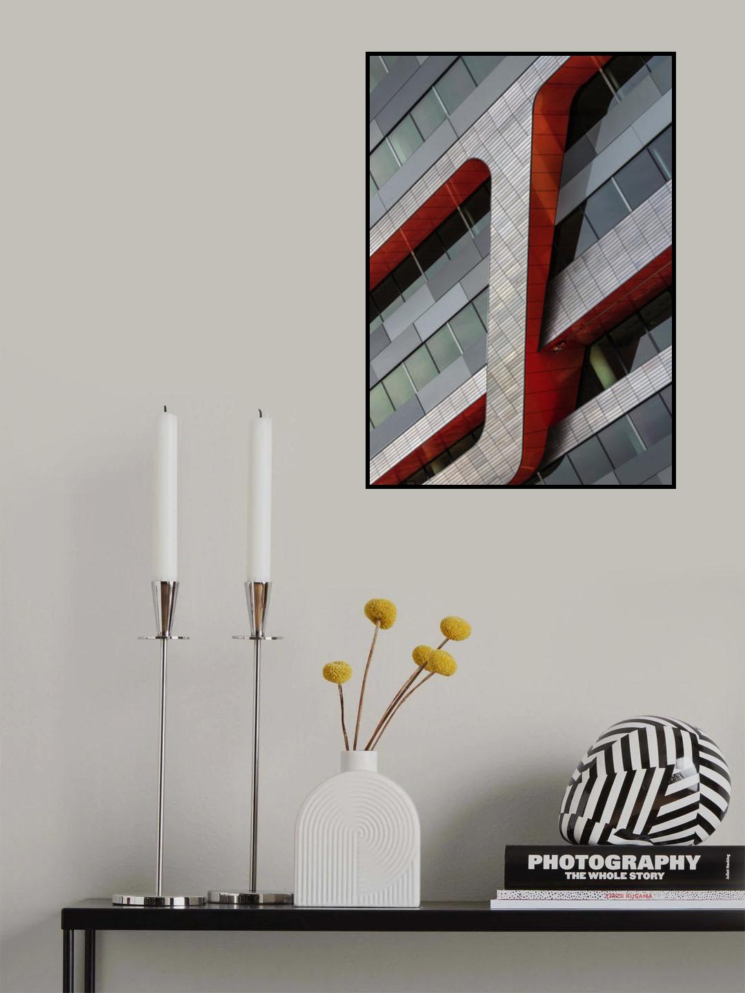 The red crossing Poster och Canvastavla