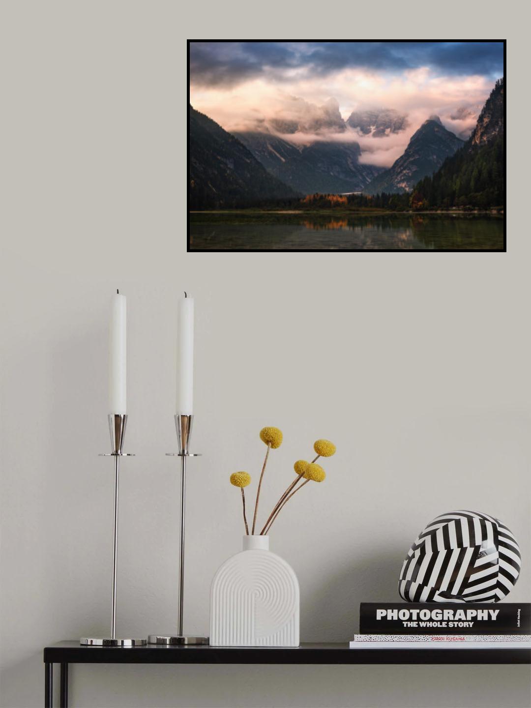 Dramatic Morning in the Dolomites Poster och Canvastavla