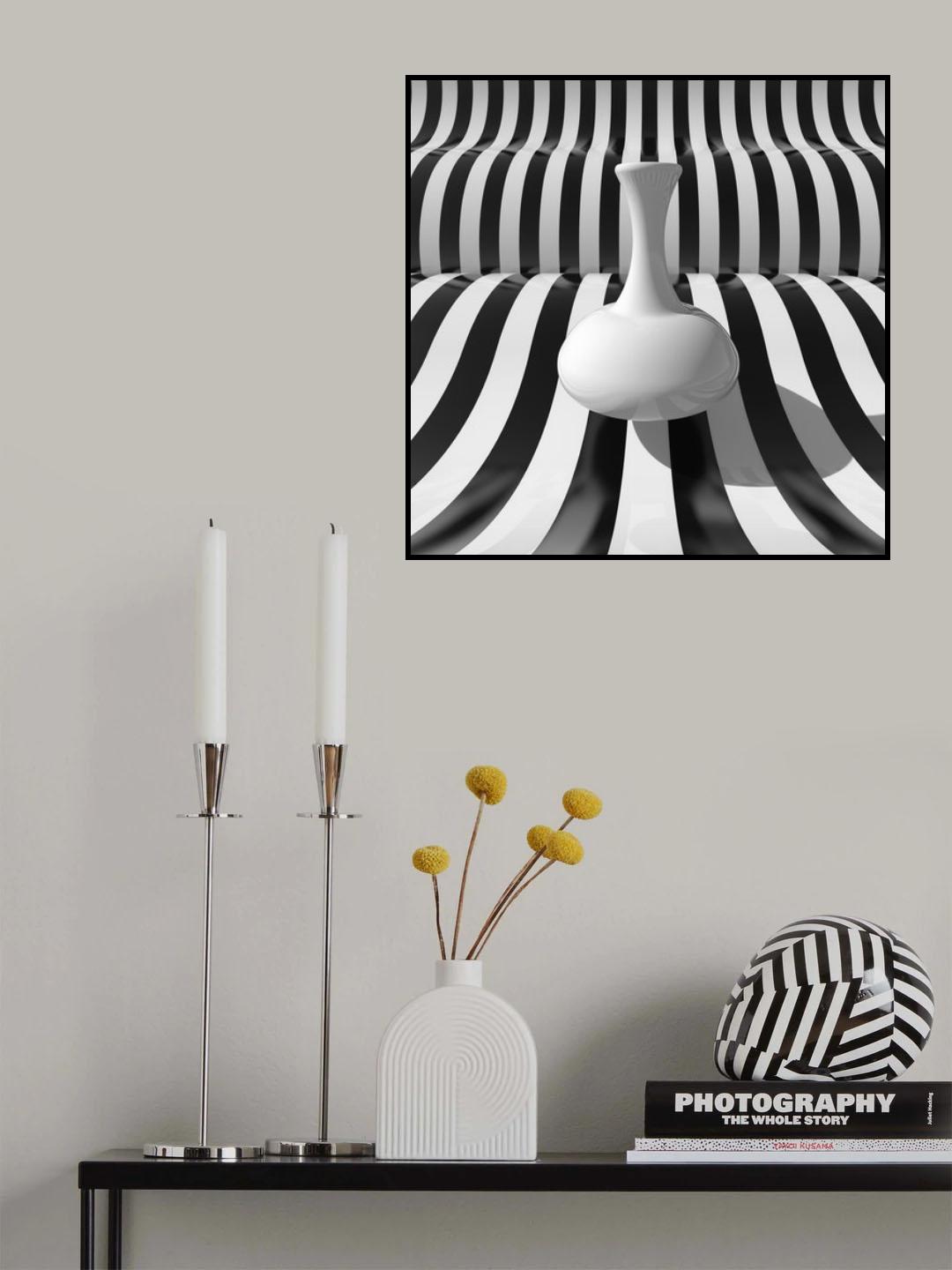 Bottle and Strips Poster och Canvastavla