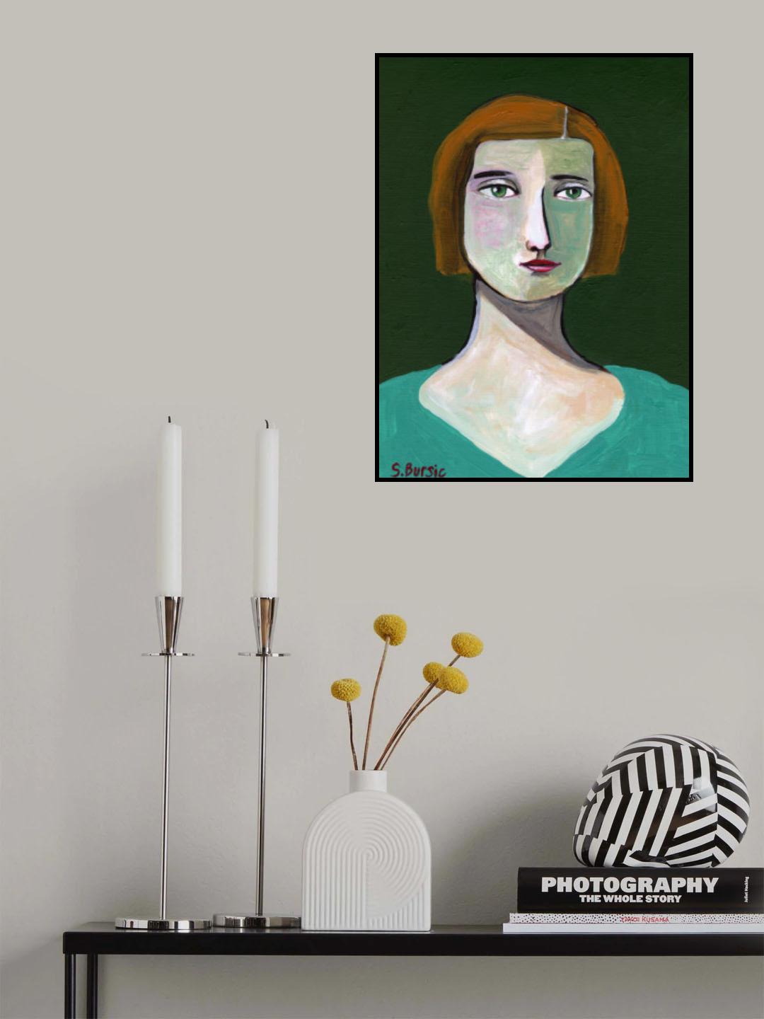 Green Lady Poster och Canvastavla