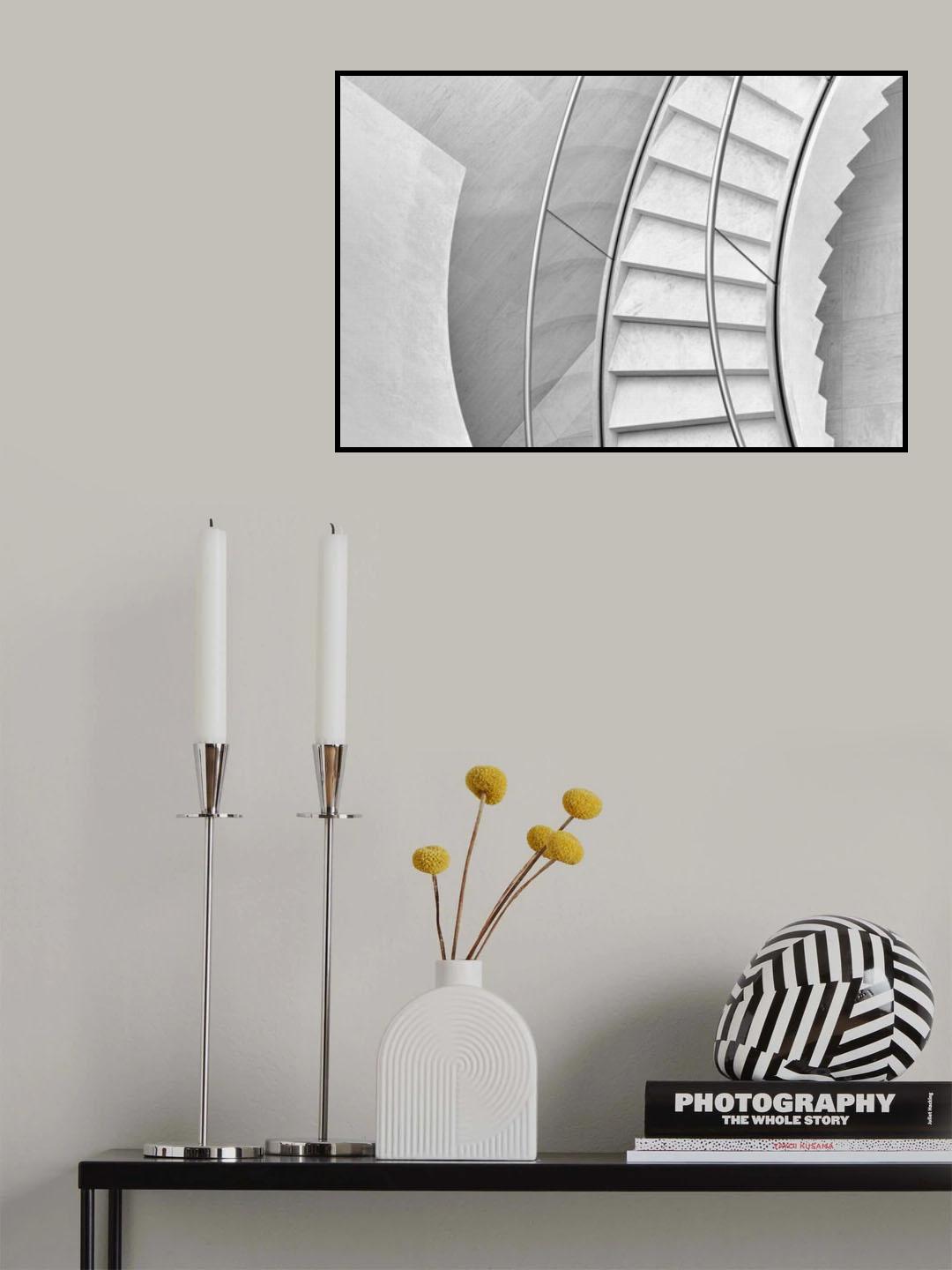 Stairs in curves Poster och Canvastavla