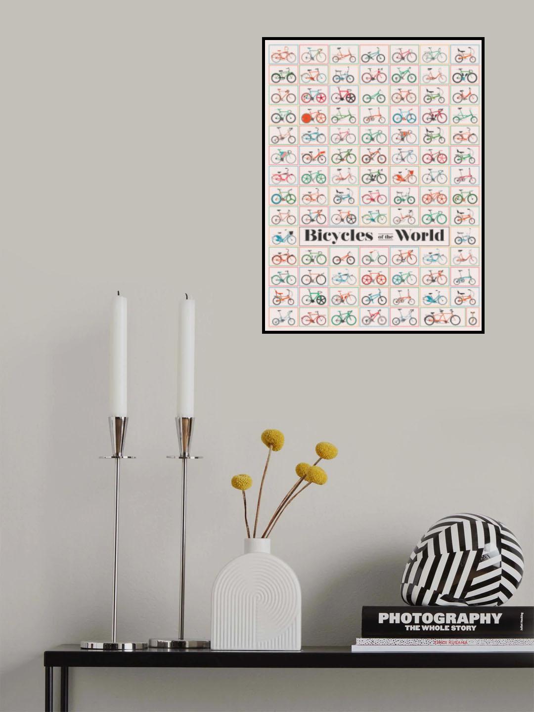 Bicycles of the World Poster och Canvastavla