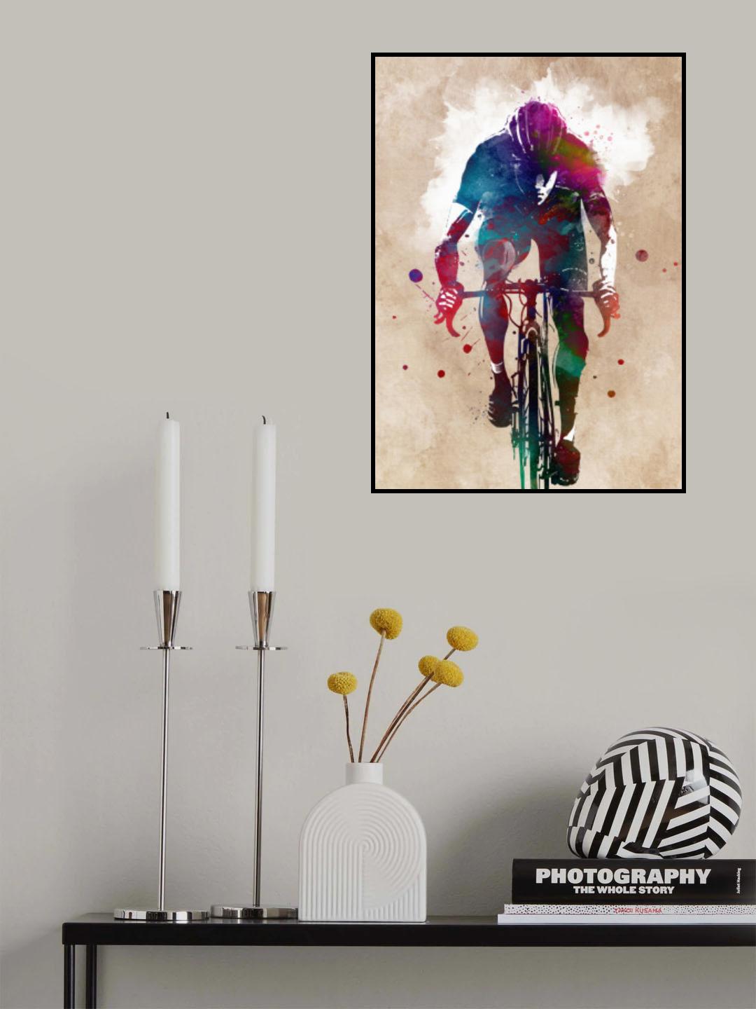 Cycling sport art 41 Poster och Canvastavla