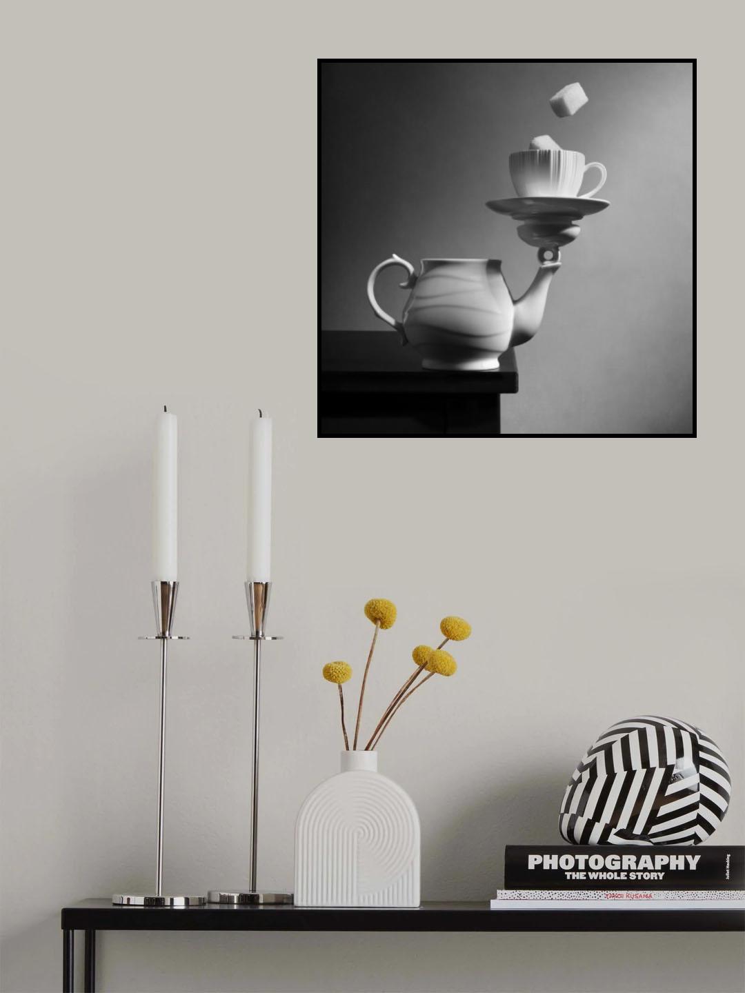 A cup of tea for the inner balance. Version 2 Poster och Canvastavla