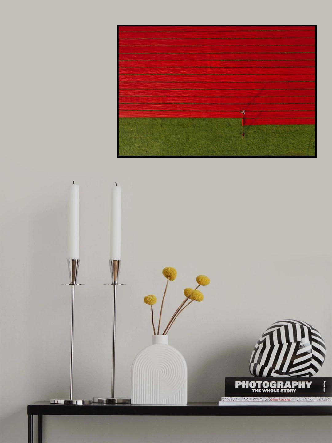 Red fabrics Poster och Canvastavla