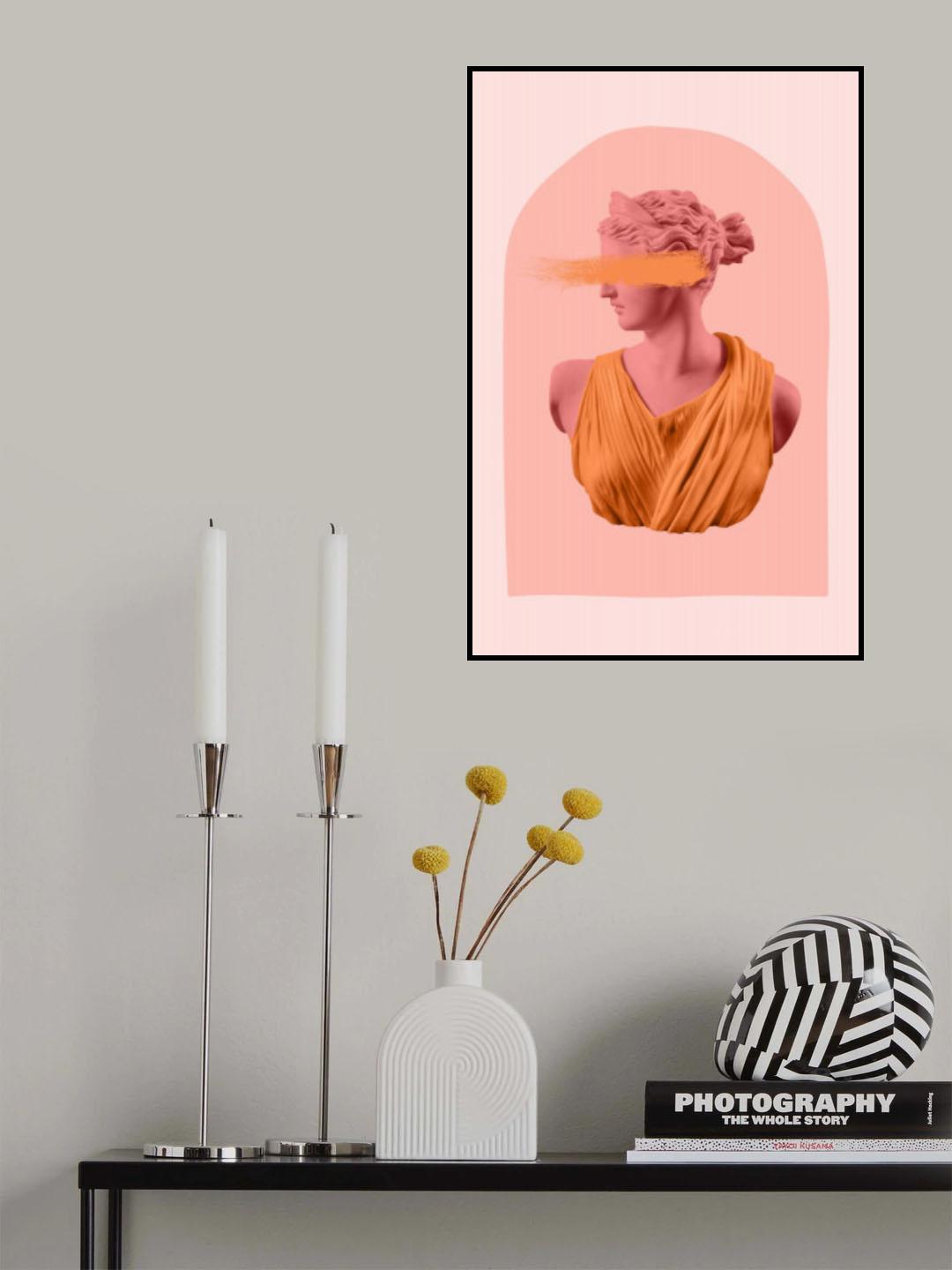 Artemispinkorange2 Ratio Poster och Canvastavla