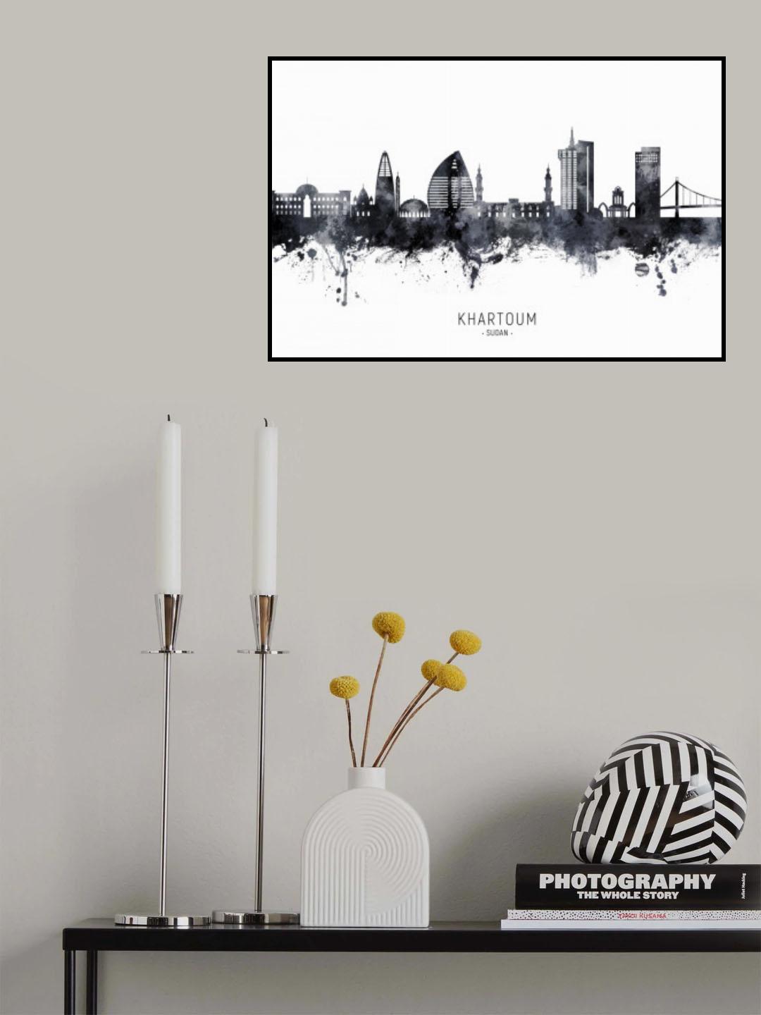 Khartoum Sudan Skyline Poster och Canvastavla