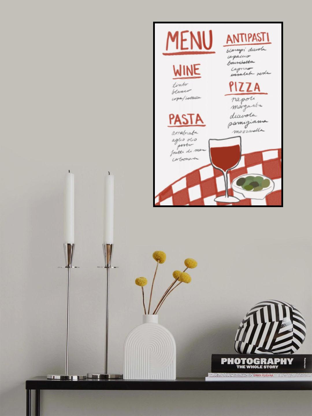 Italian Menu Poster