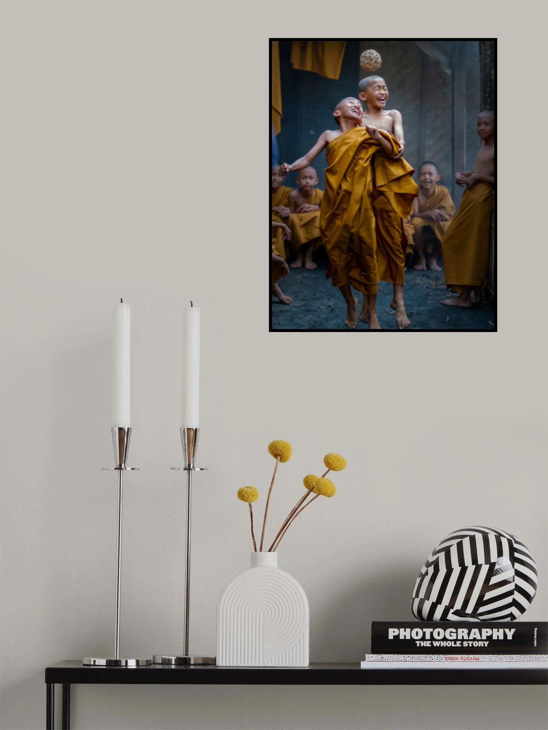 Playfull monk Poster och Canvastavla