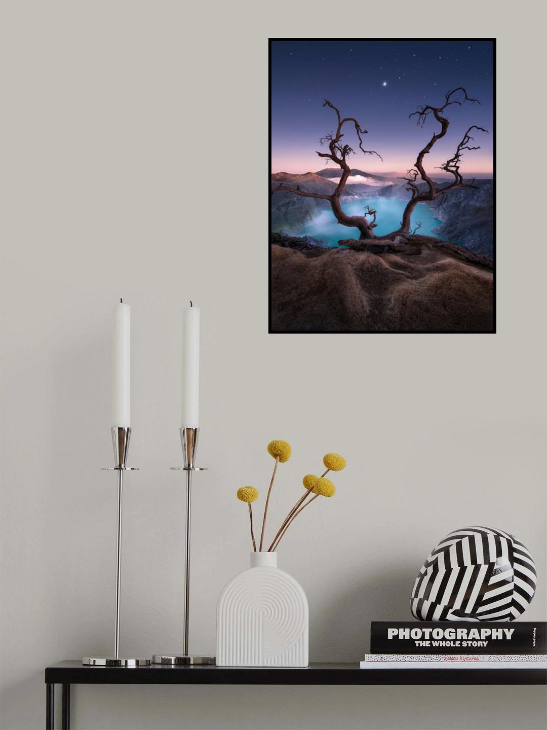 the blue crystal Poster och Canvastavla