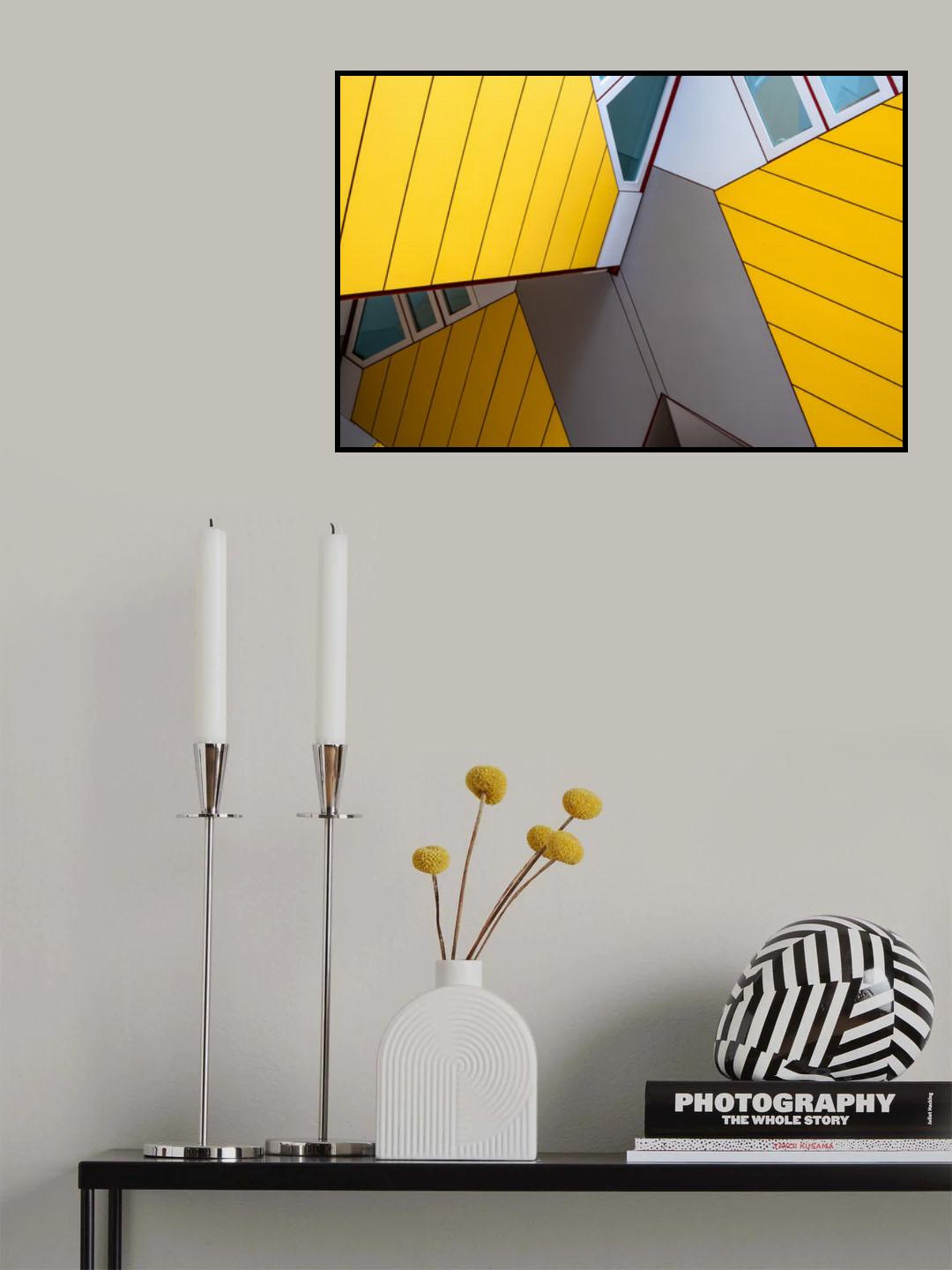 Yellow houses 3 Poster och Canvastavla