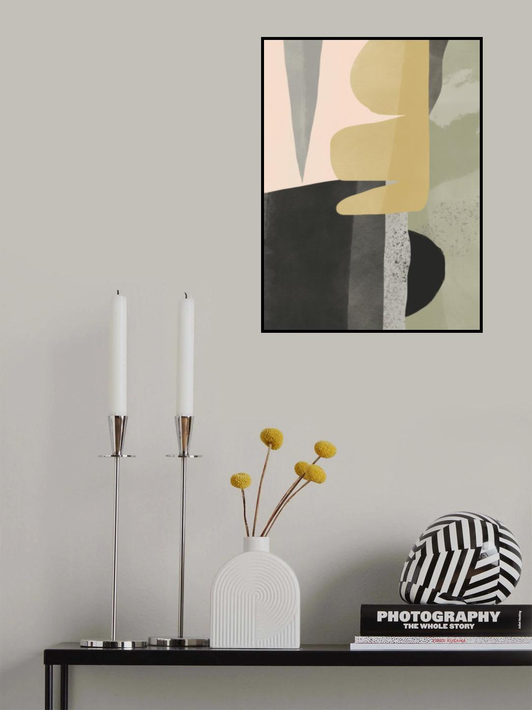 Abstract Shape Study Poster och Canvastavla