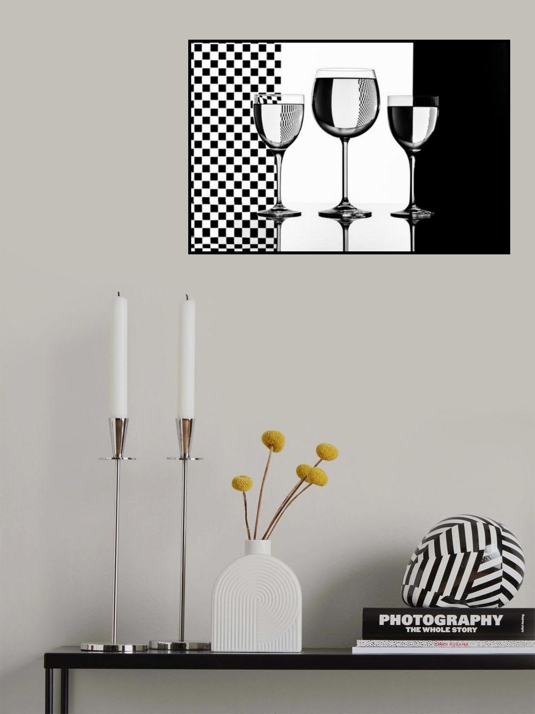 Black&White glasses Poster och Canvastavla