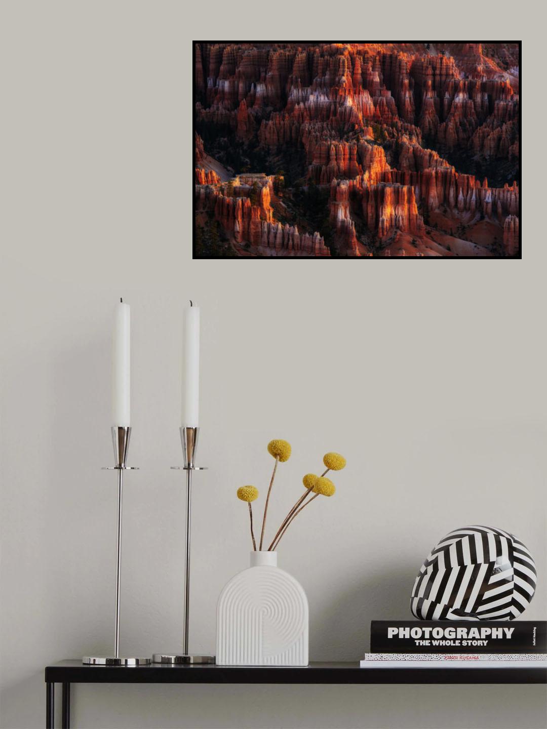 Morning Light on Hoodoos Poster och Canvastavla