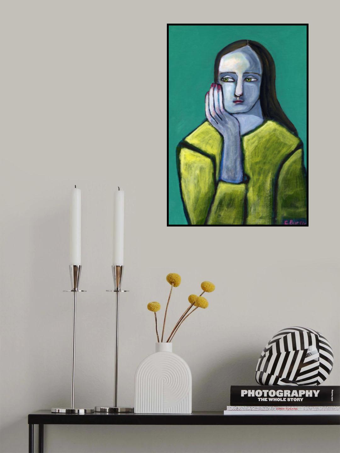 Woman with Big Hands Poster och Canvastavla