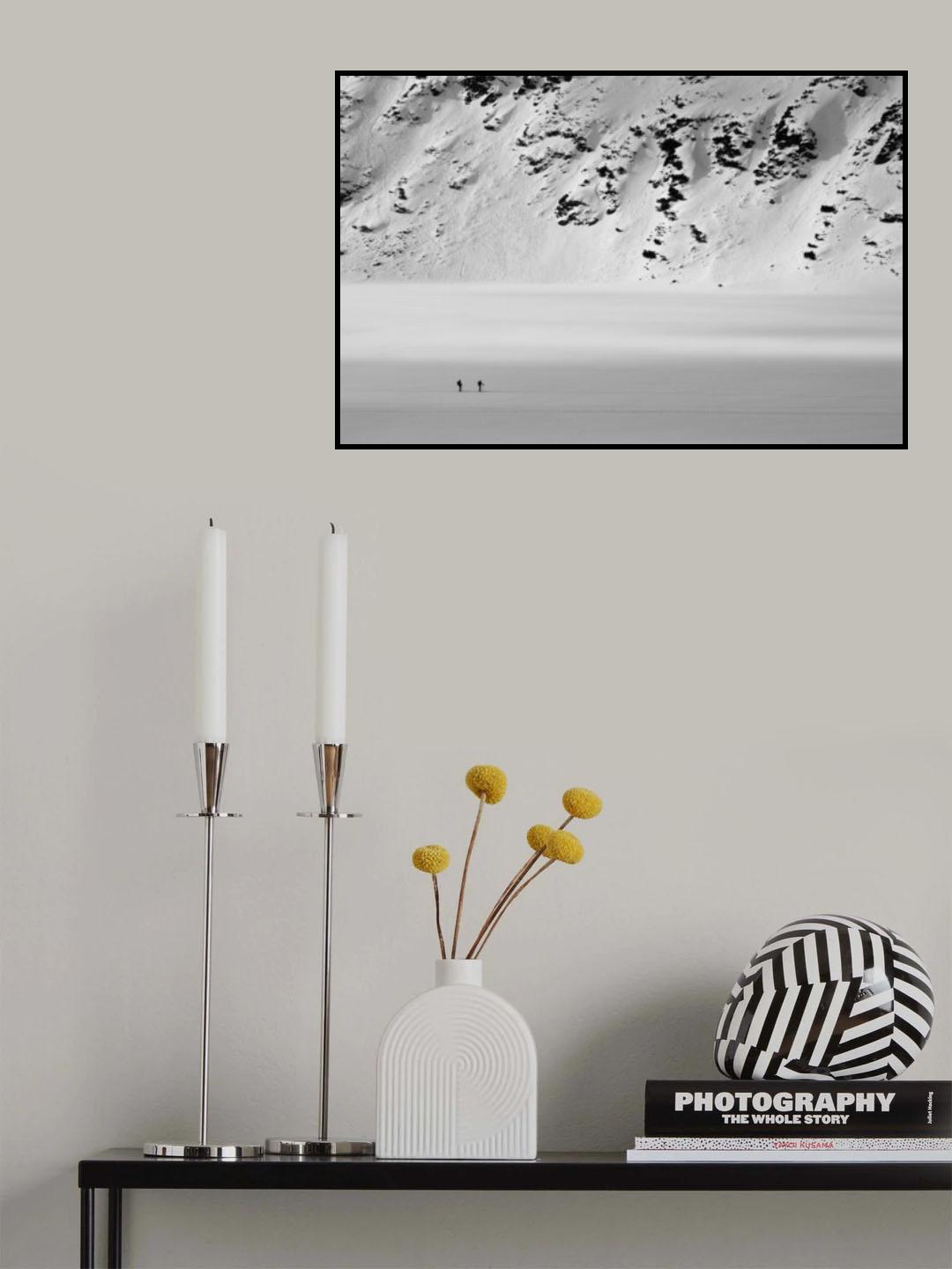 Old Mountains and A Man Poster och Canvastavla