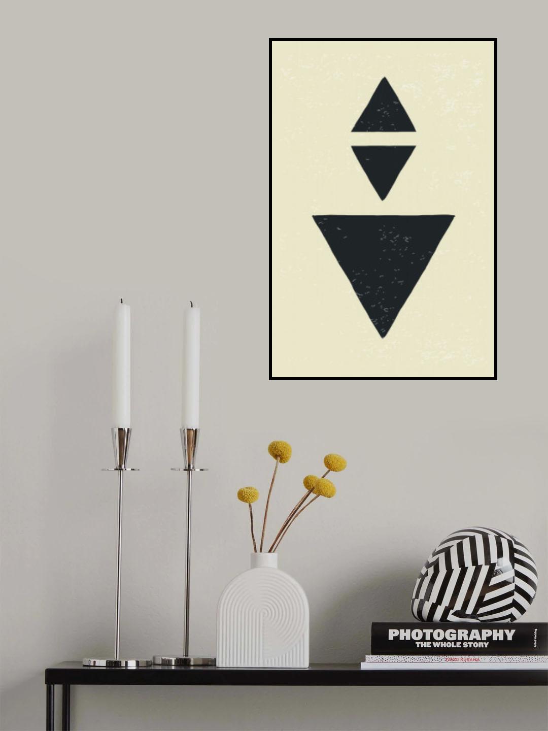Abstract Triangles #3 Poster och Canvastavla