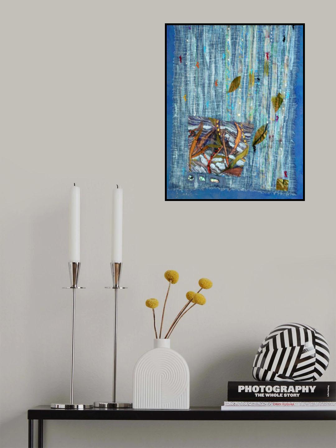 Resting On A Winter Pondi Poster och Canvastavla