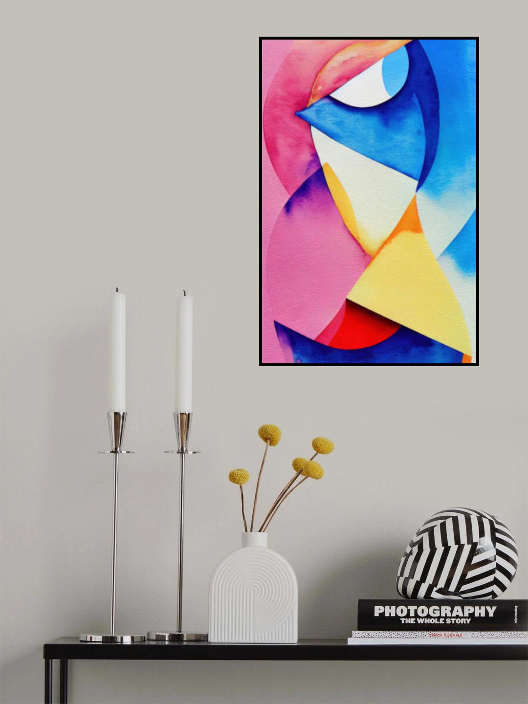 Nature Inspired Abstract Watercolor (Day 46) Poster och Canvastavla