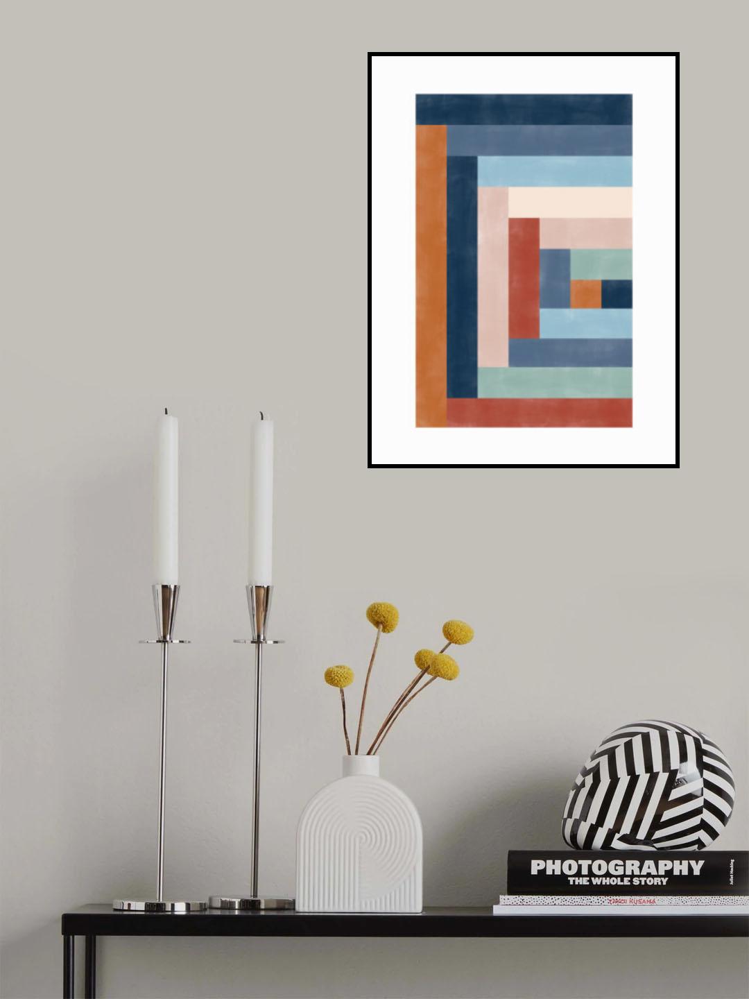3x4 Aspectratiobluerust55 Poster och Canvastavla