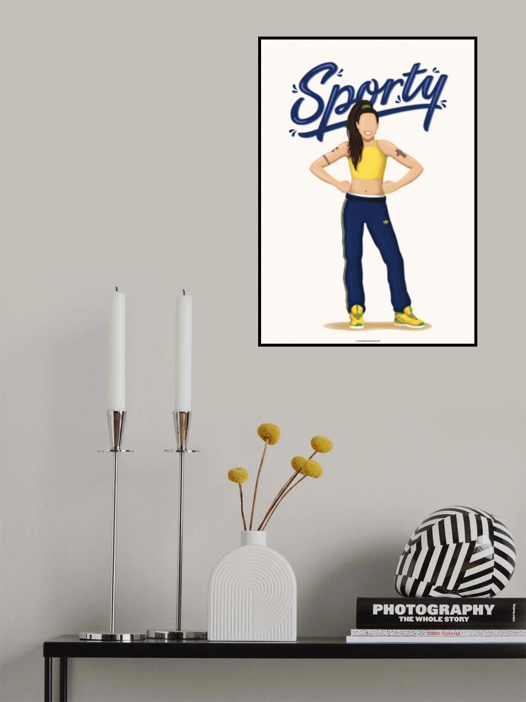 Sporty Spice Poster och Canvastavla