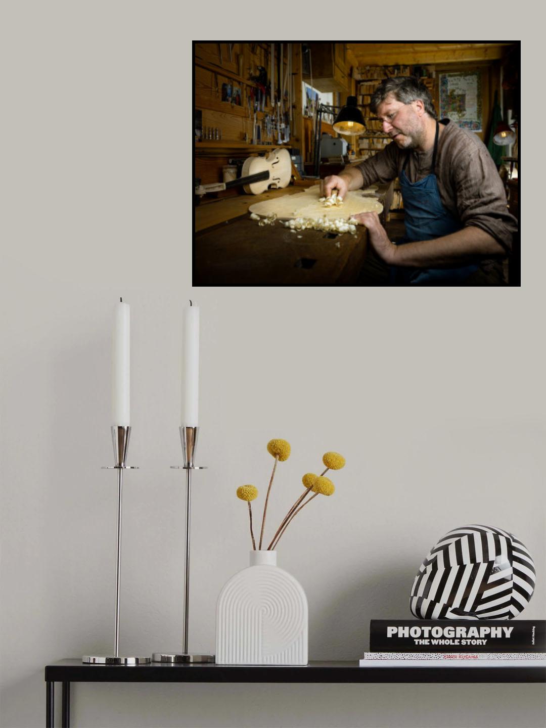 master at work. Poster och Canvastavla