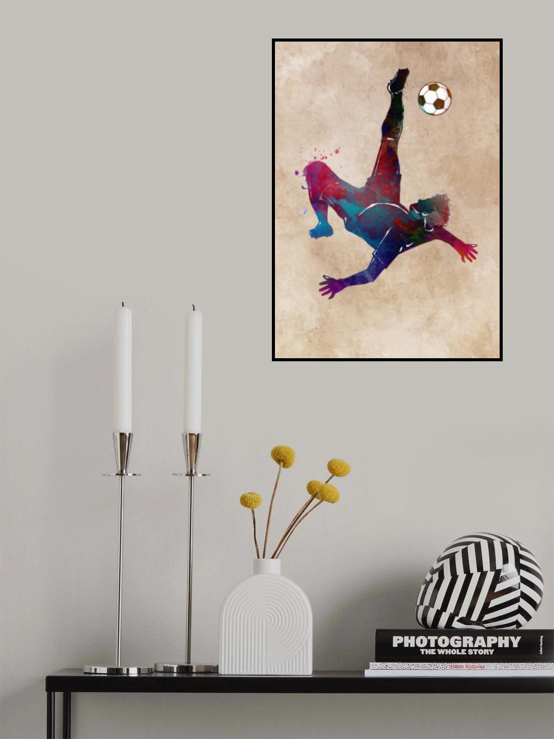 Football Soccer Sport Art 11 Poster och Canvastavla
