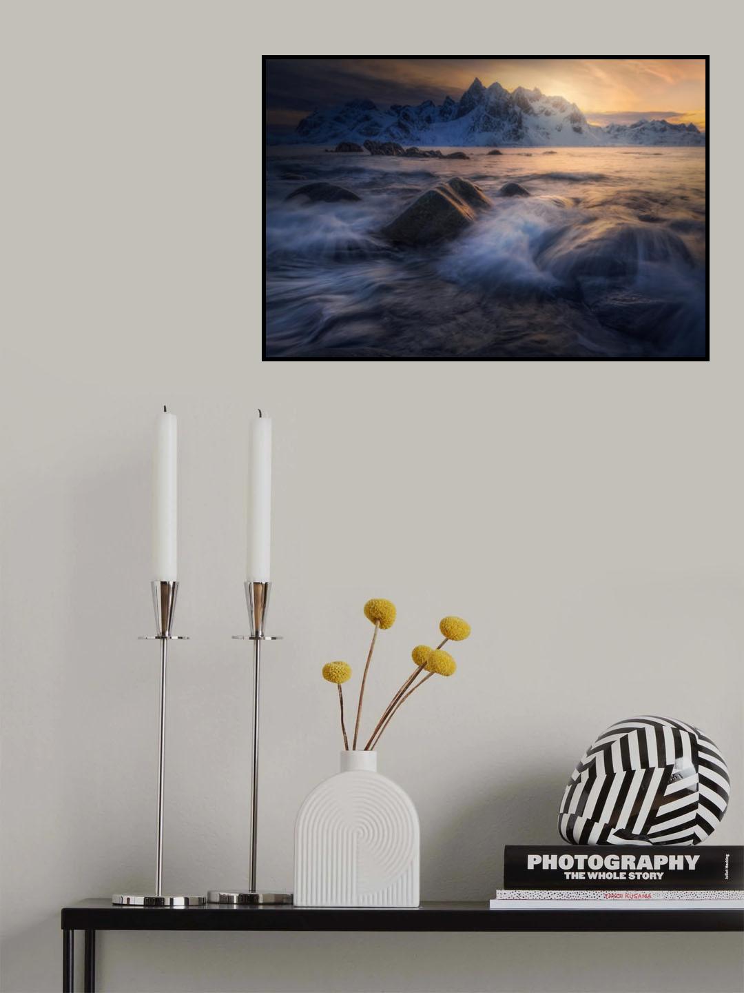 sunset in vareid Poster och Canvastavla
