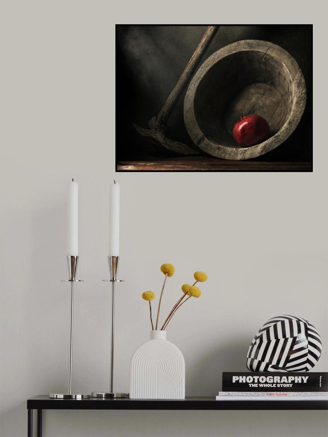 Plate and hoe. Poster och Canvastavla