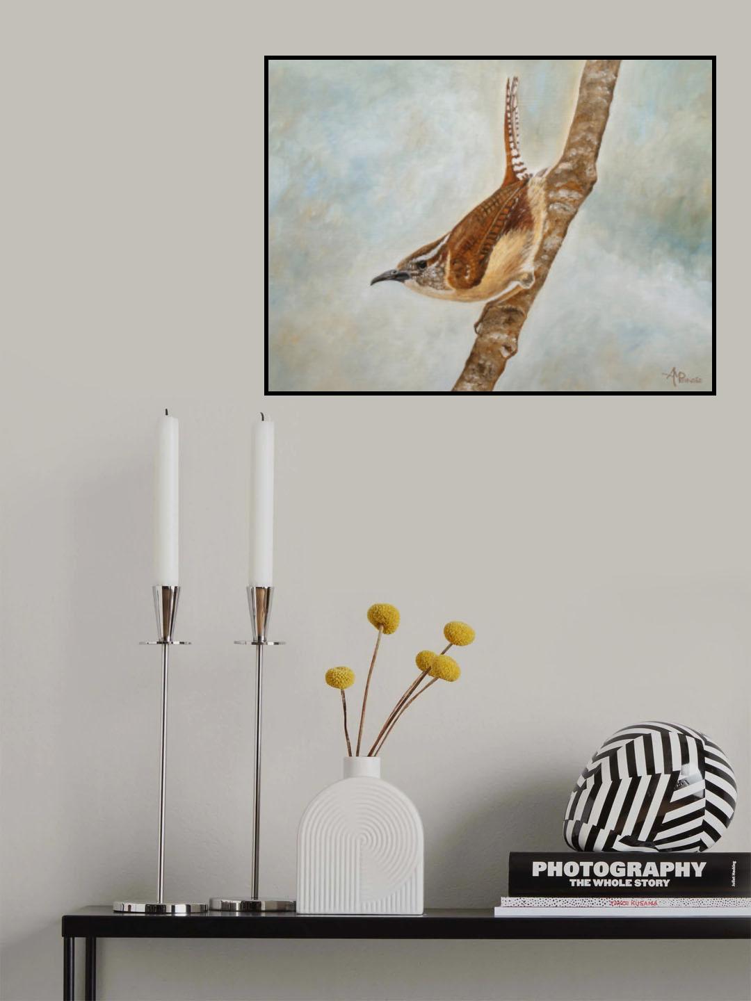 Sweet Carolina Wren Poster och Canvastavla